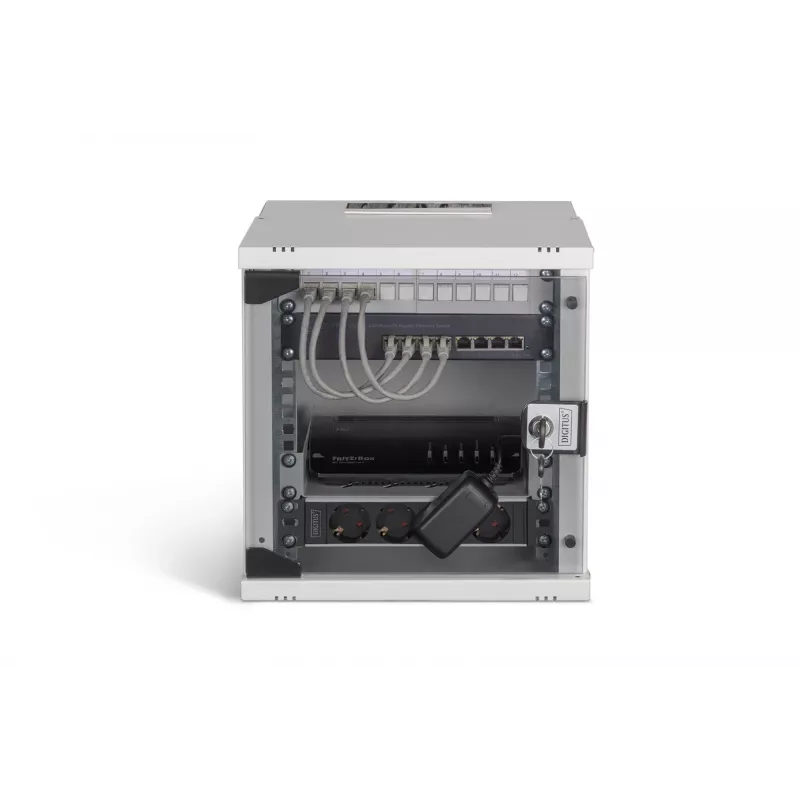 Conjunto de rede Digitus SOHO Pro, 254 mm (10) - 6U, 315 x 300 mm (L x P)