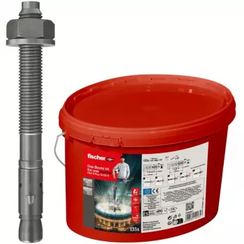 Chumbador de aço inoxidável FISCHER FAZ II Plus 10/20 R — 135 unid., balde