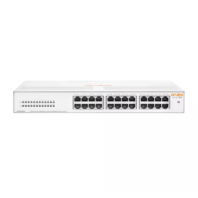 HPE Aruba Networking Aruba Instant On 1430 24G não gerido L2 Gigabit Ethernet (10/100/1000) 1U branco
