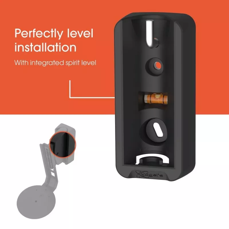 Suporte de parede Vogels | Suporte de parede para coluna para Sonos Era 100 | Inclinável, rotativo | Capacidade máxima 7 kg | Preto