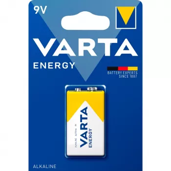 Pilha Varta ENERGY 9 V alcalina — 9 V, 48,5 mm de altura, 46 g, 1 unid.