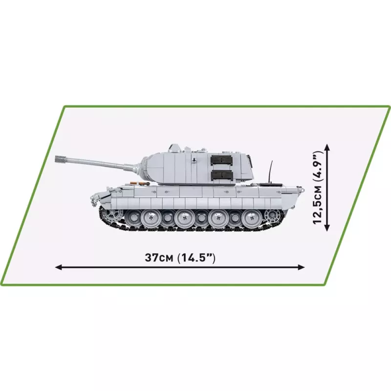 Conjunto de construção COBI Panzerkampfwagen E-100 Segunda Guerra Mundial 1511 peças