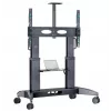 Suporte móvel para TV ONKRON TS2821-B para televisores de 70–110 polegadas, preto, suporte com rodas ajustável em altura