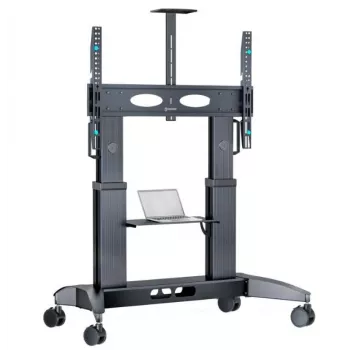 Suporte móvel para TV ONKRON TS2821-B para televisores de 70–110 polegadas, preto, suporte com rodas ajustável em altura