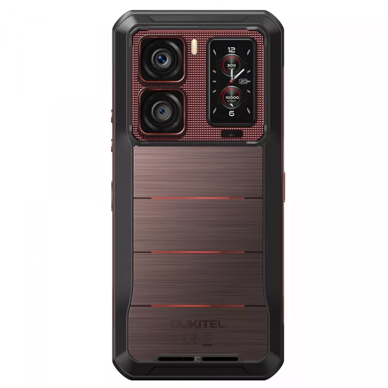 Smartphone Oukitel WP300 5G, 6,8 polegadas, 12 GB de RAM, 512 GB, 16000 mAh, IP69K, Android 15, vermelho