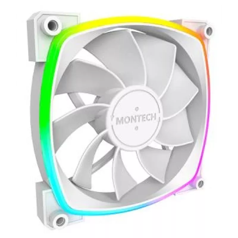 Ventoinha para caixa de computador Montech RX120 PWM 12 cm branco 3 unid.