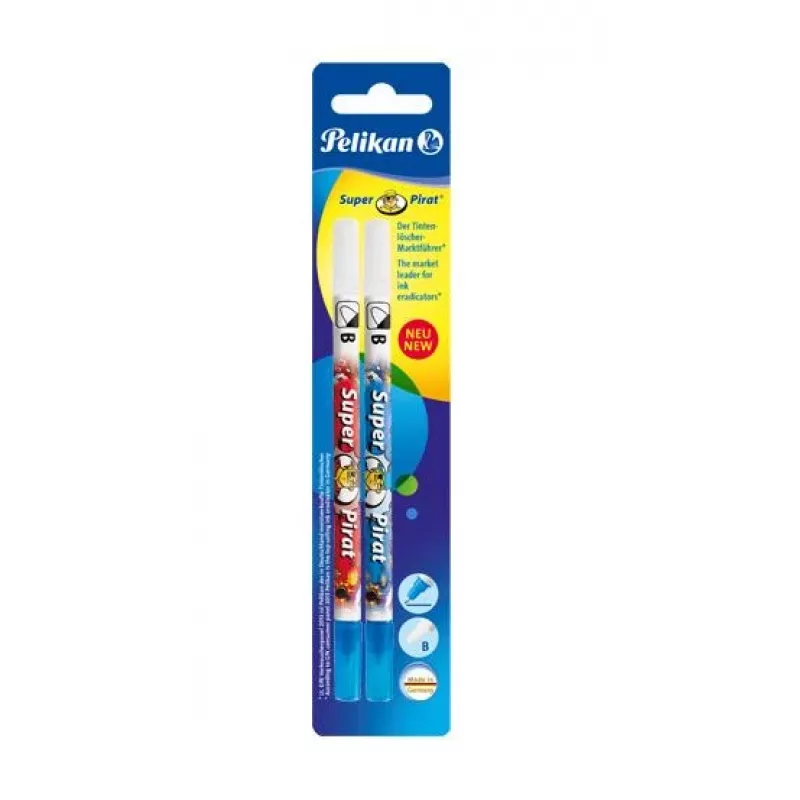 Borracha Pelikan Super-Pirat F/B multicolor 2 unid.