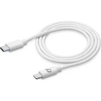 Cellularline Power Cable 120cm - USB-C para Lightning Cabo USB-C para Lightning para carregamento e transferência de dados