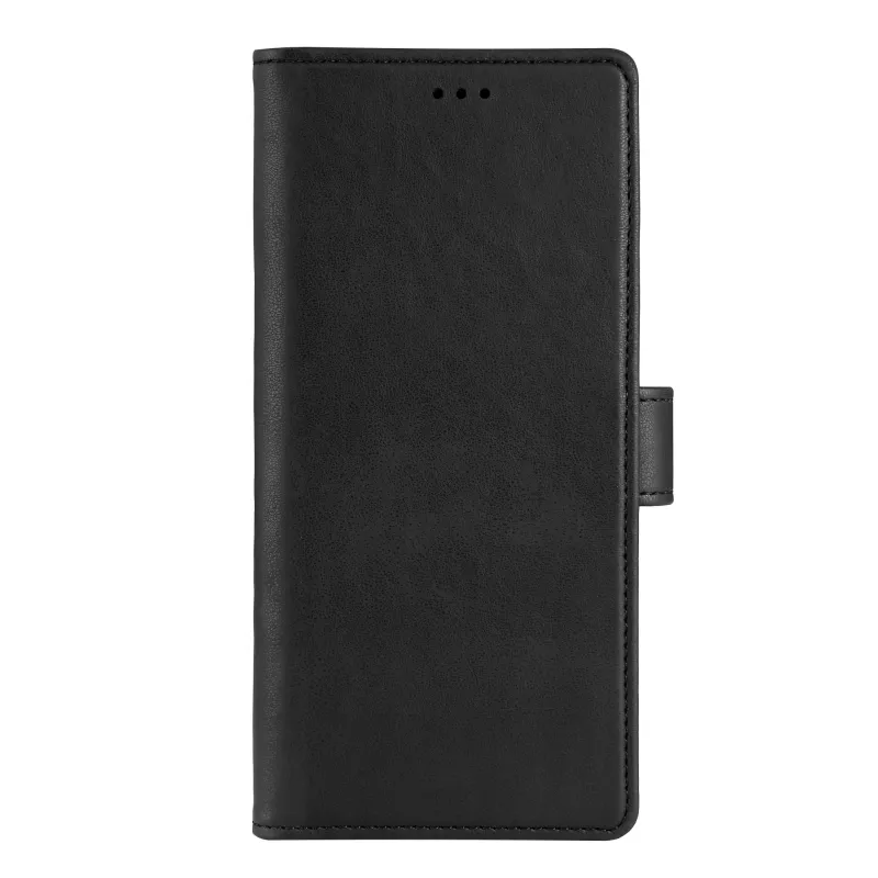Krusell 62504 PhoneWallet capa para Samsung Galaxy A73 5G, 6,7", pele vegana, 3 ranhuras para cartões, preta