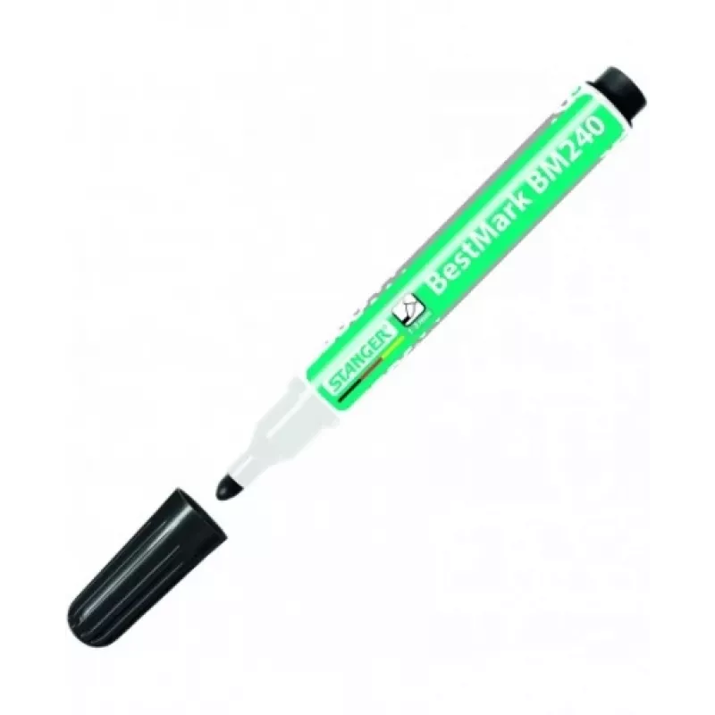 Marcador para quadro branco STANGER BM240 1-3 mm, ponta redonda, preto 1 unid.