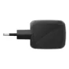 Carregador rápido AC de interior Belkin WCH020kqBK, 2× USB-C, compatibilidade universal, proteção de corrente, preto
