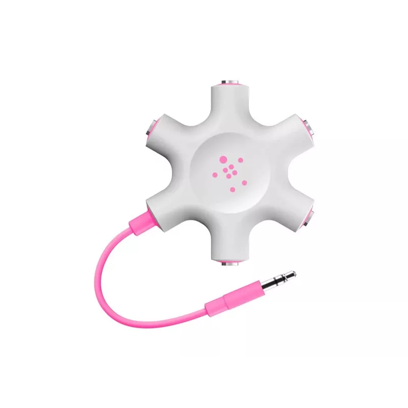 Belkin F8Z274BT - verde - branco - 1x 3,5 mm - 5x 3,5 mm - macho - fêmea