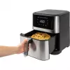 ProfiCook PC-FR 1269 H fritadeira de ar quente, 8 l, 1800 W, 80-200 °C, aço inoxidável/preto