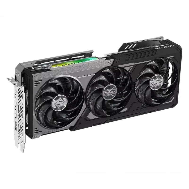 Placa gráfica ASRock Radeon RX 9070 XT 16GB Steel Legend Dark