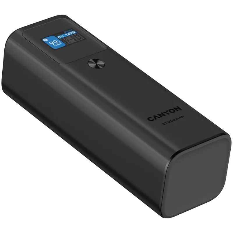 Canyon PB-2010 - Powerbank - Li-Pol - 27.000 mAh - ecrã digital - 2xUSB-C + 1xUSB-A - Power