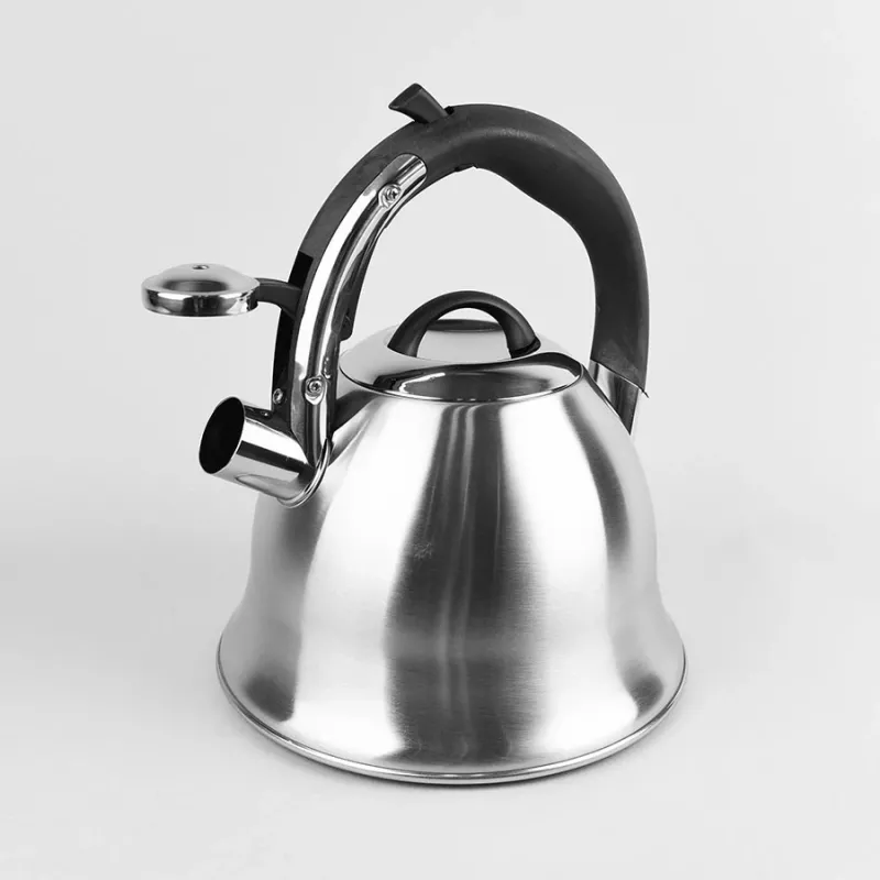 Maestro MR-1320-S chaleira com apito para fogão, 2,2 l, aço inoxidável
