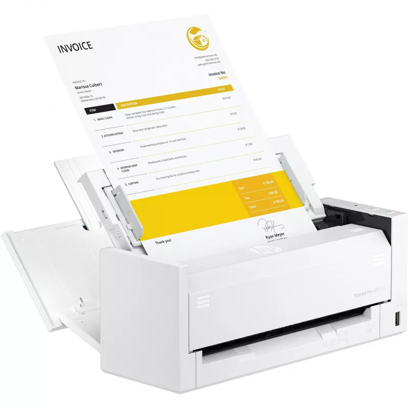 Scanner ADF HP ScanJet Pro 4200 s1 600 x 600 DPI A4 Azul Branco