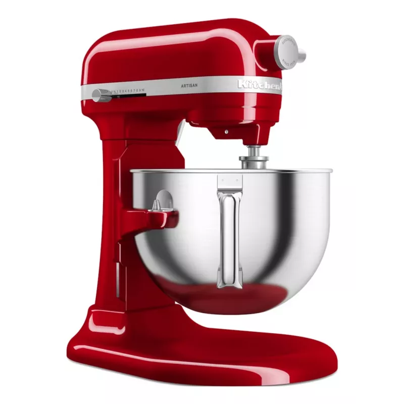 KitchenAid 5KSM60SPXEER Robot de cozinha 375 W Cinzento, Vermelho, Aço inoxidável