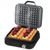 Máquina de waffles Lovio LVWF002BK 1500W preta