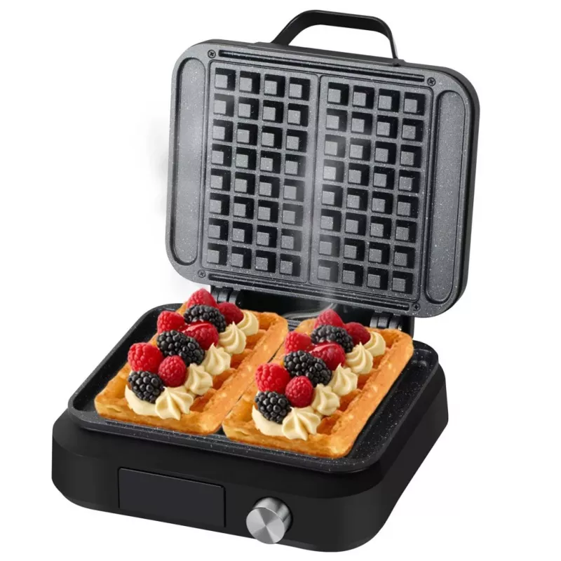 Máquina de waffles Lovio LVWF002BK 1500W preta