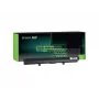 Bateria Green Cell TS38 para portáteis Toshiba — Li-Ion 14,8V 2200mAh, 4 células, preto