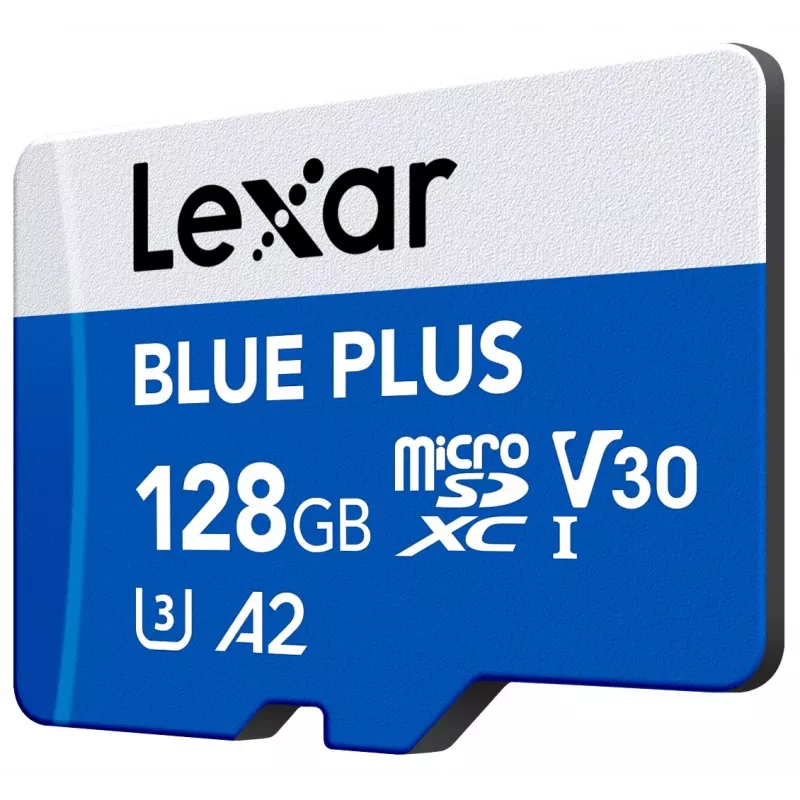 Cartão de memória MicroSDXC Lexar BLUE PLUS 128 GB UHS‑I U3 V30 170 MB/s