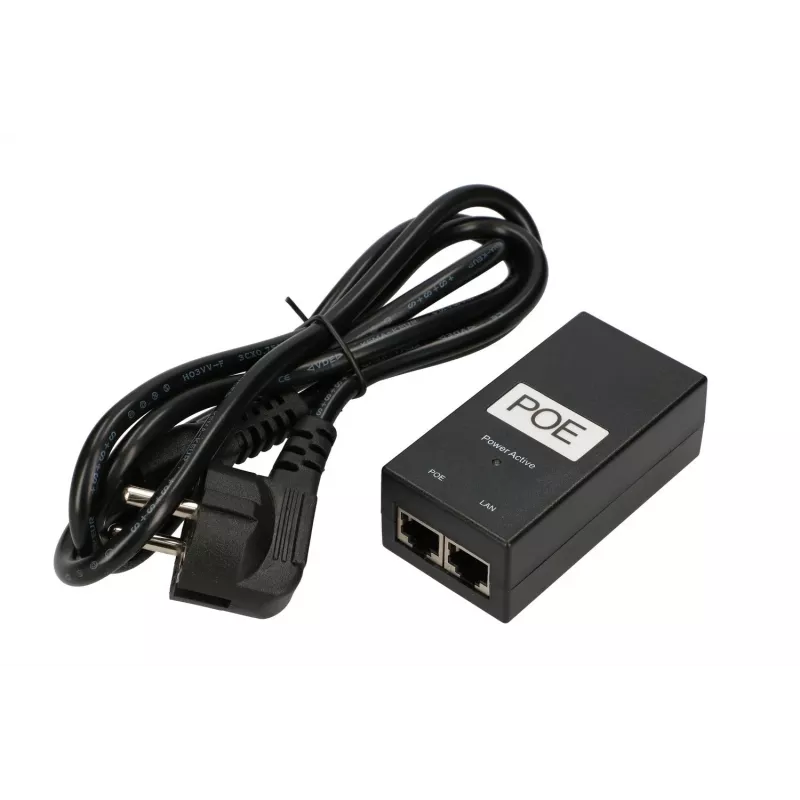 Fonte de alimentação PoE Extralink POE-24-24W, 24V, 1A, 24W, cabo incluído