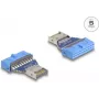 Adaptador USB DeLOCK barra de pinos fêmea para macho USB Type-E interno 5 Gbit/s