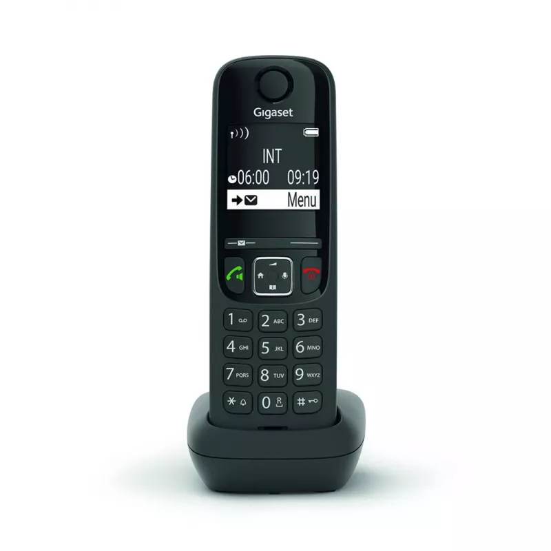 Telefone analógico/DECT Gigaset AS690HX Auscultador sem fios com identificação de chamadas Preto