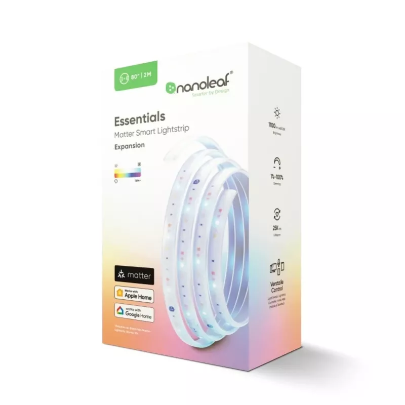 Nanoleaf Essentials Light Strips Extensão 2 metros | 23 W | RGBCW | Bluetooth, Thread | 2700 - 6500 K