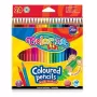 Lápis de cor sextavados Colorino Kids 24 cores