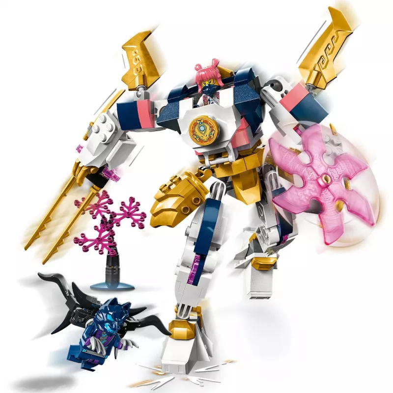 LEGO NINJAGO 71807 Conjunto de construção Sora's Elemental Tech Mech Rising