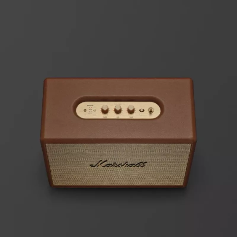 Altifalante sem fios MARSHALL Woburn III castanho — Multiroom, Bluetooth, Wi‑Fi, entradas analógicas