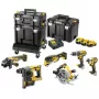 DeWalt DCK685P3T 18V Mala de ferramentas com bateria — 3×5,0-Ah baterias, DCH273-Martelo, Rebarbadora, Mala