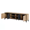 Móvel RTV Cama 4D OVO 180x38xH53 carvalho/betão