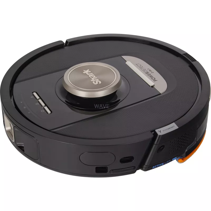 Robô aspirador e lavador 2-em-1 Shark PowerDetect NeverTouch Pro RV2800ZEEU, LiDAR, 20 kPa, preto