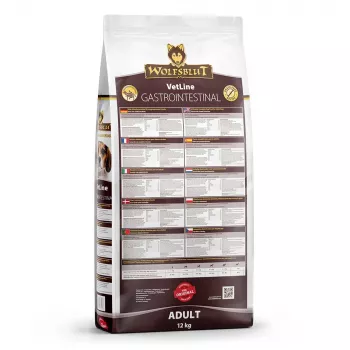 Comida seca para cães Wolfsblut VetLine Gastrointestinal Duck 12 kg — alimento dietético para a saúde digestiva, proteína 20%, gordura 10%