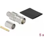 Conector fêmea BNC para cravar para RG-6 DeLOCK 90029