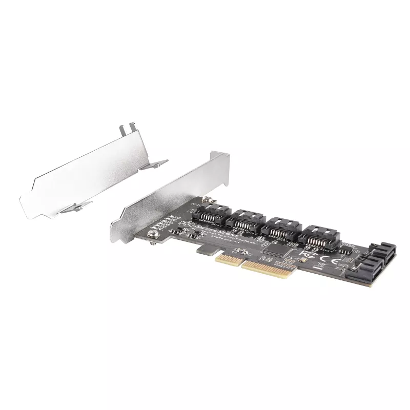 Controlador Serial ATA SILVERSTONE SST-ECS06 — placa PCIe com 6 portas SATA