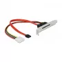 Chapa de slot DeLOCK 90418 com 1 x SATA conector fêmea de 22 pinos externo