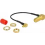 Cabo coaxial DeLOCK 89626 0,1 m SMA MMCX preto