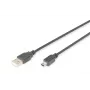 Digitus ASSMANN - Cabo USB - USB Type-A, 4 pinos (M) - Mini-USB, Type-B (M) - 1 m (USB / Hi-Speed USB) - moldado - Preto (AK-300108-010-S)