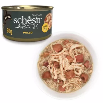 Alimento húmido Agras Pet Foods Schesir 80 g — Frango, sem cereais, adulto, todas as raças