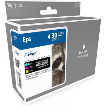 ASTAR pack de 3 - amarelo, ciano, magenta - compatível - tinteiro (alternativa a: Epson 27XL, Epson T2715)