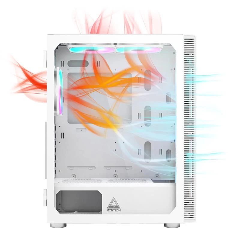 Caixa de PC Montech X3 GLASS Midi-Tower branca