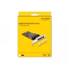 DeLOCK placa PCI Express x4 4 x RJ45 Gigabit LAN RTL8111 - PCIe - RJ-45 - PCIe 2.0 - prateado - PC - Windows 10 - Windows 11 - Windows 8.1 (88618)