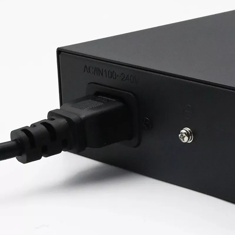 Switch de rede QOLTEC 52364 — Gigabit Ethernet PoE 16xRJ45, 2xSFP