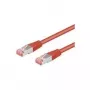 Cabo patch Ethernet Goobay 95487 vermelho