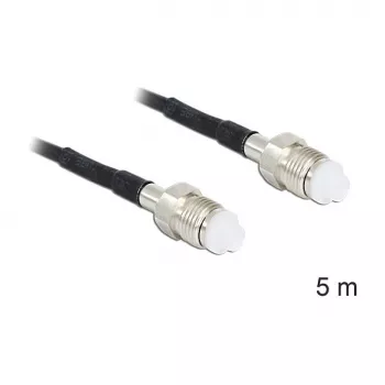 Cabo coaxial DeLOCK 88595 5m FME preto
