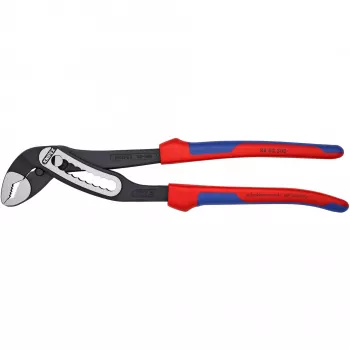 KNIPEX 88 02 300 – Alicate universal com junta ranhurada – 7 cm – 6 cm – aço – plástico – azul/vermelho